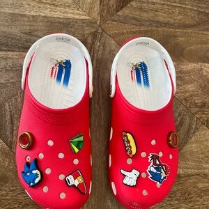 Red Sonic the Hedgehog Crocs